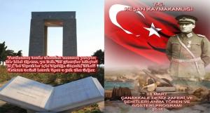 18 Mart Çanakkale Deniz Zaferi ve Şehitleri Anma Tören ve Gösteri Programı 