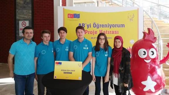 Keşan Fen Lisesi AByi Öğreniyorum" Bilgi Yarışması Türkiye 3.sü Oldu