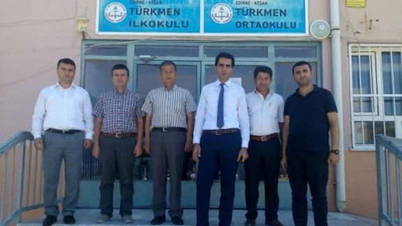 İlçe Milli Eğitim Müdürümüz Sayın İlhan SAZ Türkmen İlkokulu - Ortaokulunu Ziyaret Etti