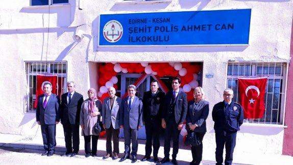 Özel Harekatçı Şehit Polis Memuru Ahmet CAN´ın İsmi  İlçemiz Okulunda Yaşatılacak.