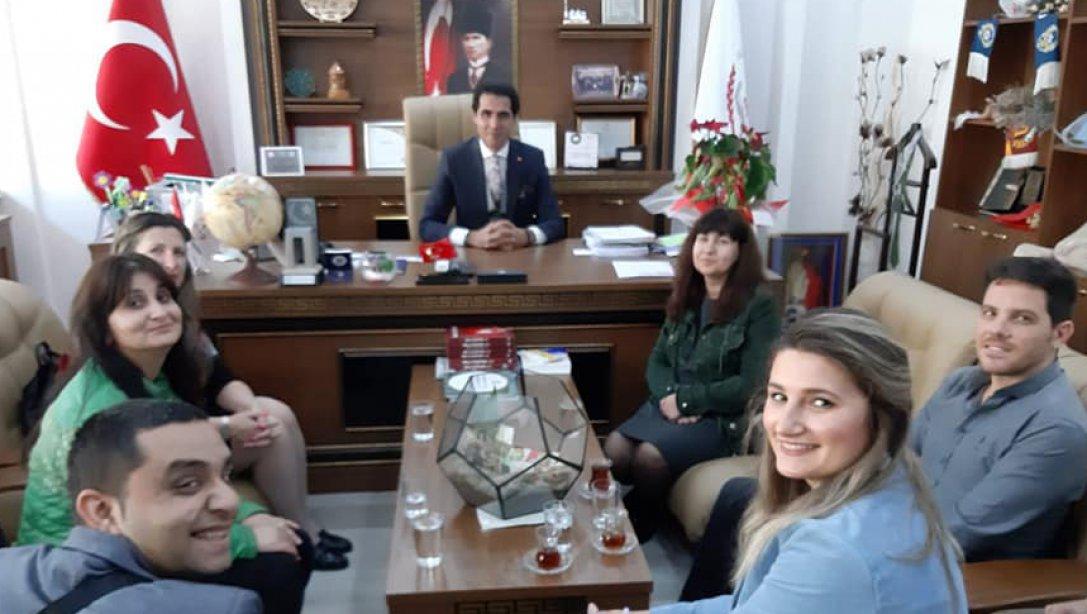 Bulgaristan Harmanlı IVAN VAZOV İlköğretim Okulu Müdürü ve Öğretmenleri Müdürlüğümüze Ziyarette Bulundu