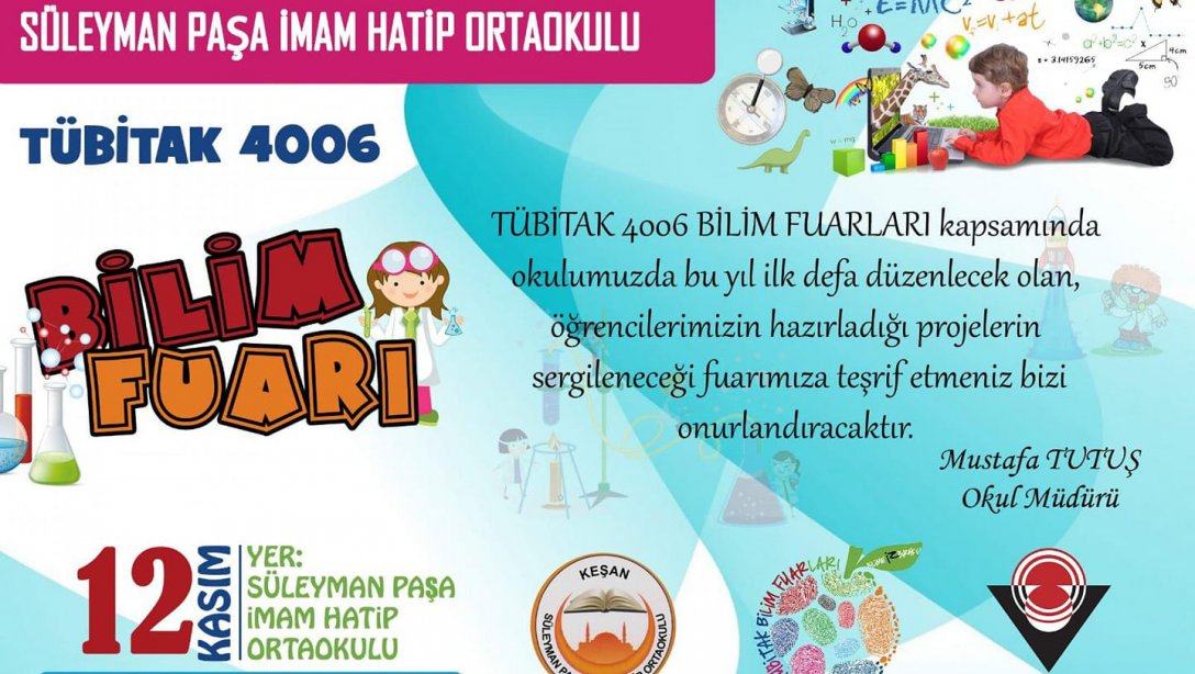 Süleymanpaşa İmam-Hatip Ortaokulu Tübitak 4006 Bilim Fuarı 