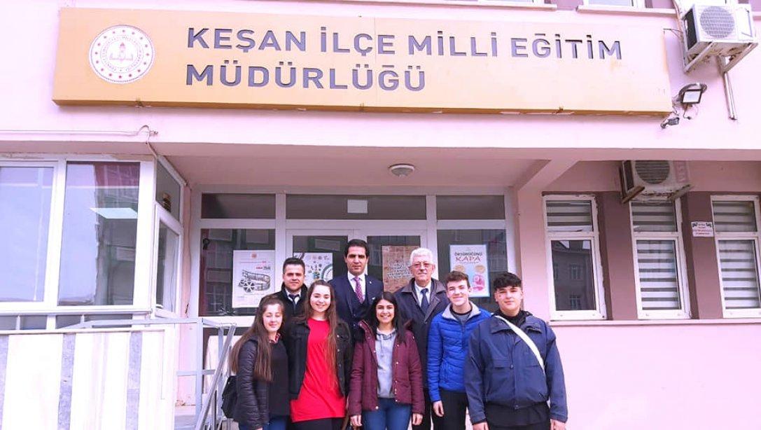 Keşan İlhami Ertem Mesleki ve Teknik Anadolu Lisesi Öğrencilerimiz Müdürlüğümüze Ziyarette Bulundular