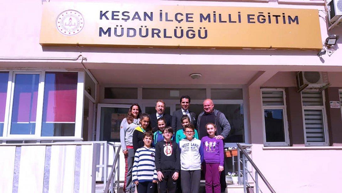 Okul Sporları Satranç ve BOCCE Edirne İl Birincisi Olan Takımlarımızla Müdürlüğümüze Ziyarette Bulundular