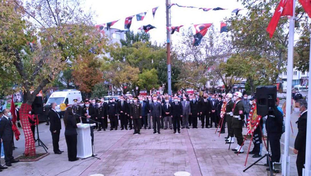 Cumhuriyetimizin Kurucusu Gazi Mustafa Kemal Atatürk'ün Ebediyete İntikalinin 82. Yılı Dolayısıyla Anma Töreni Yapıldı.