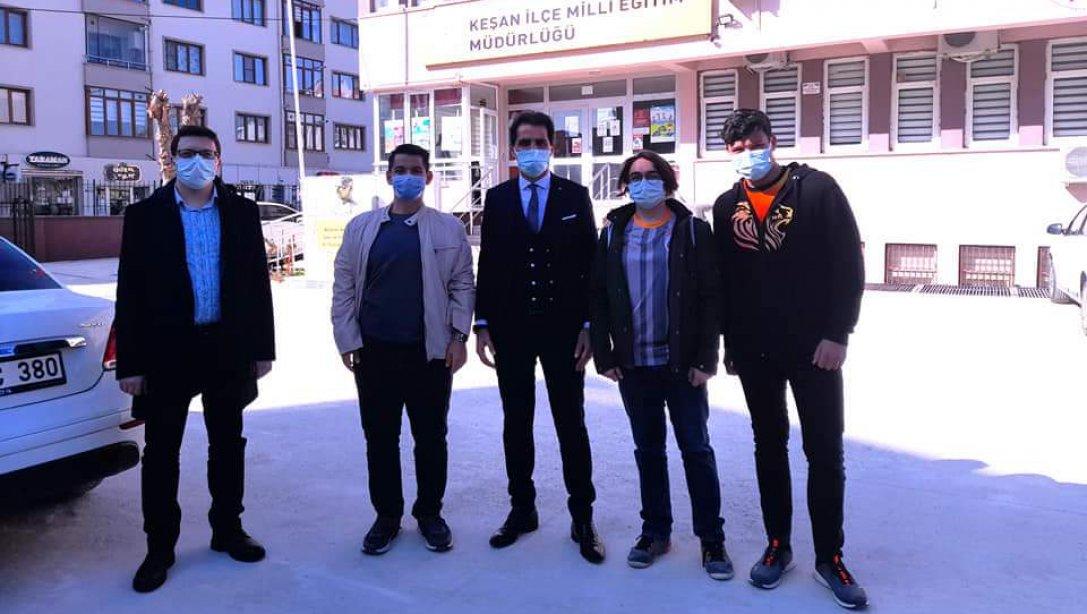 Mehmet Akif Ersoy Anadolu Lisesi Okul Müdürümüz ve Öğrencilerimiz, Müdürlüğümüzü Ziyaret Etti