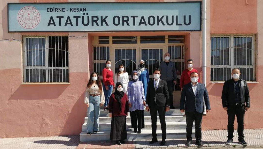 İlçe Millî Eğitim Müdürümüz İlhan SAZ Atatürk Ortaokulumuzu  Ziyaret Etti