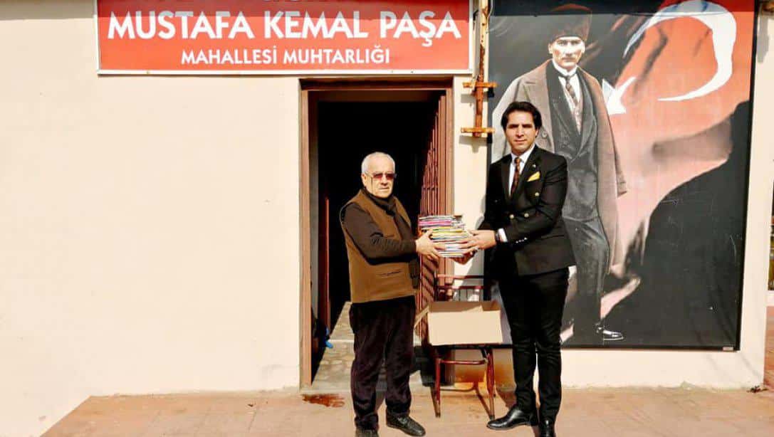 Kitap Toplama Kampanyamıza  Mustafa Kemal Paşa Muhtarımız Sayın Bayram Ali KALFALAR Muhtarlık Kütüphanesindeki Kitapları Bağışlayarak Destek Oldu