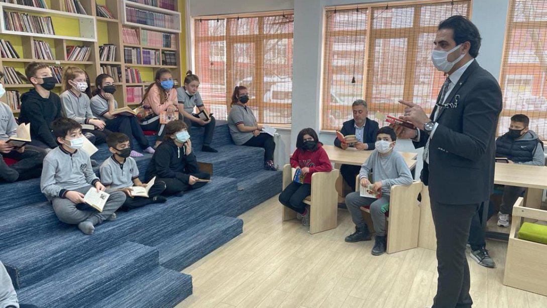 Keşan İlçe Millî Eğitim Müdürümüz İlhan SAZ 28 Mart-3 Nisan Kütüphaneler Haftası Etkinlikleri Kapsamında Ahmet Yenice Ortaokulu Okul Kütüphanemizde Okuma Etkinliğine Katıldı