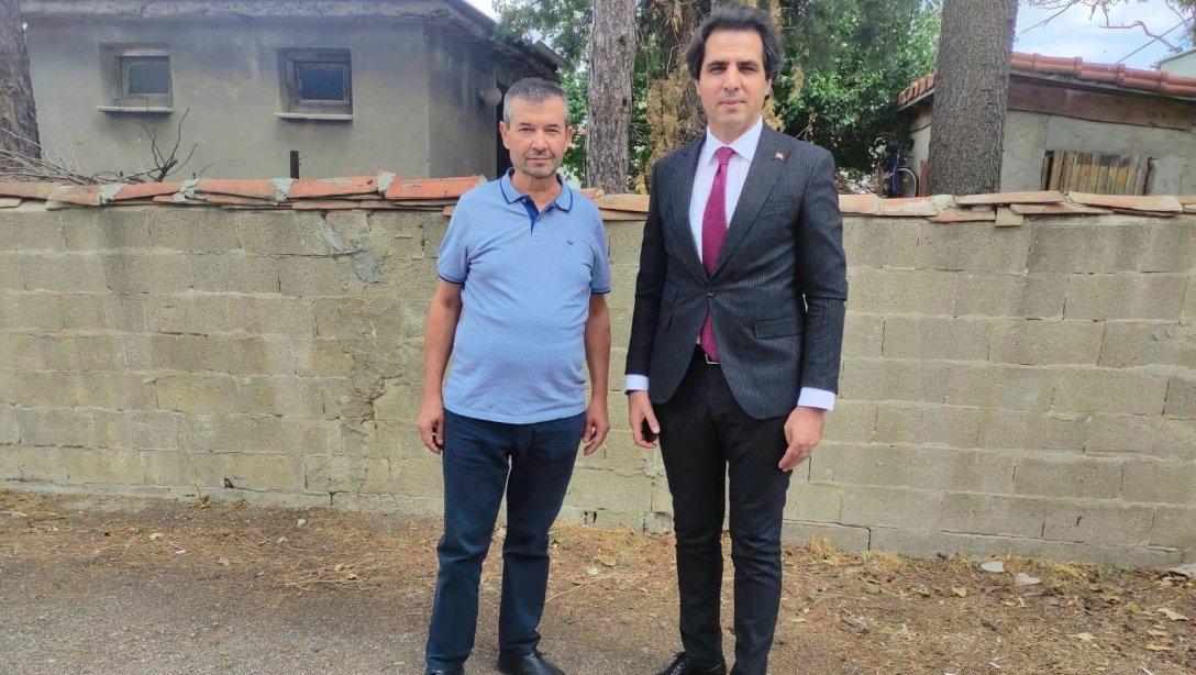 İlçe Milli Eğitim Müdürümüz Sn. İlhan Saz'ın  Keşan İstasyon Mahallesi Muhtarımız Levent Bağcı'yı Ziyareti