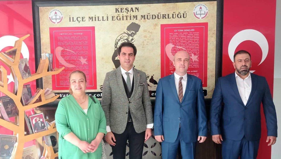 Keşan Atatürk Ortaokulu Müdürü Aybars EREN'in Müdürlüğümüzü Ziyareti