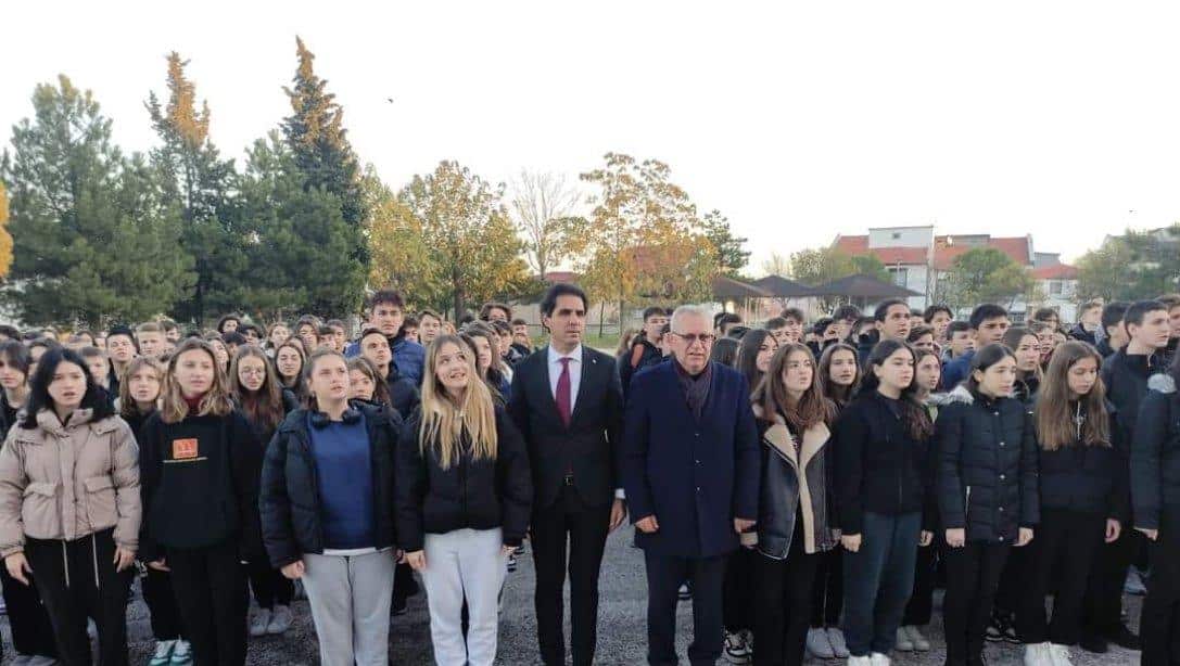 Keşan Belediye Başkanı Mustafa HELVACIOĞLU ve İlçe Milli Eğitim Müdürü İlhan SAZ'ın Keşan Anadolu Lisesi'ni Ziyareti