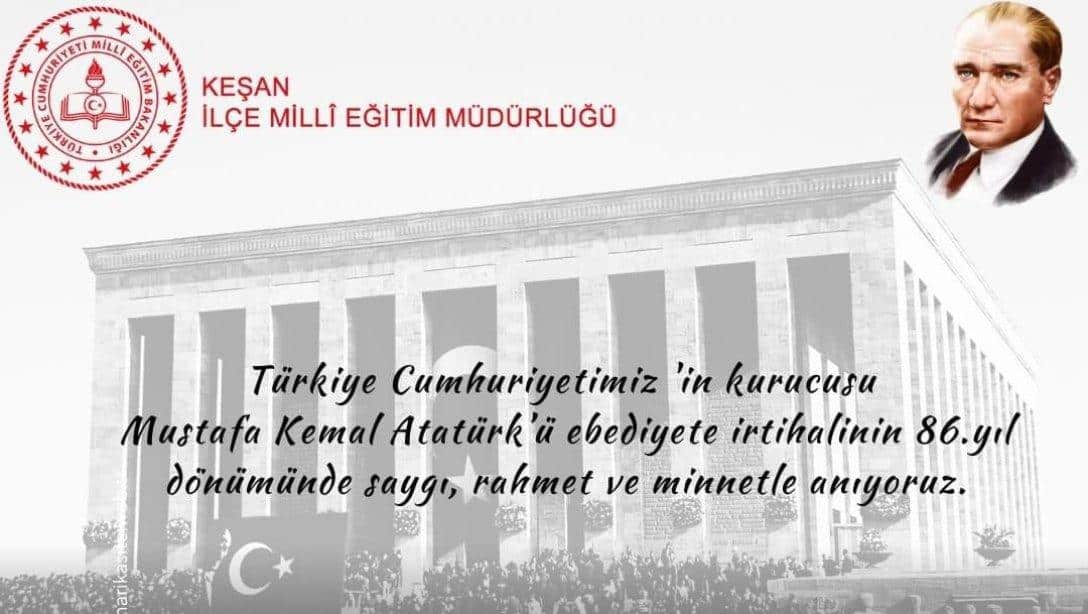 10 Kasım Atatürk'ü Anma Günü