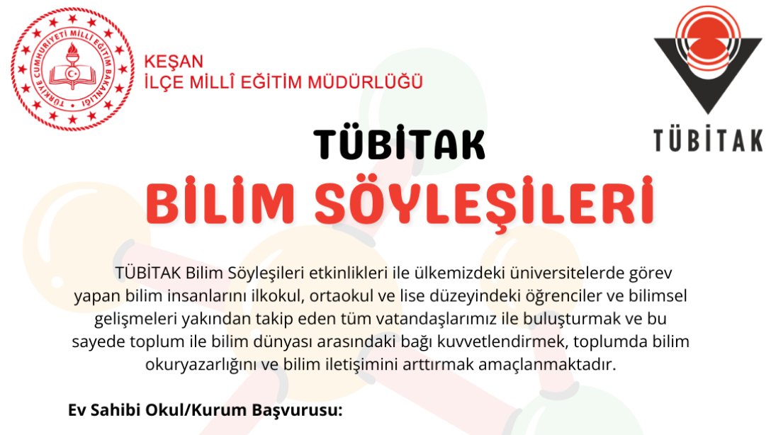 TÜBİTAK Bilim Söyleşileri Başvuruları